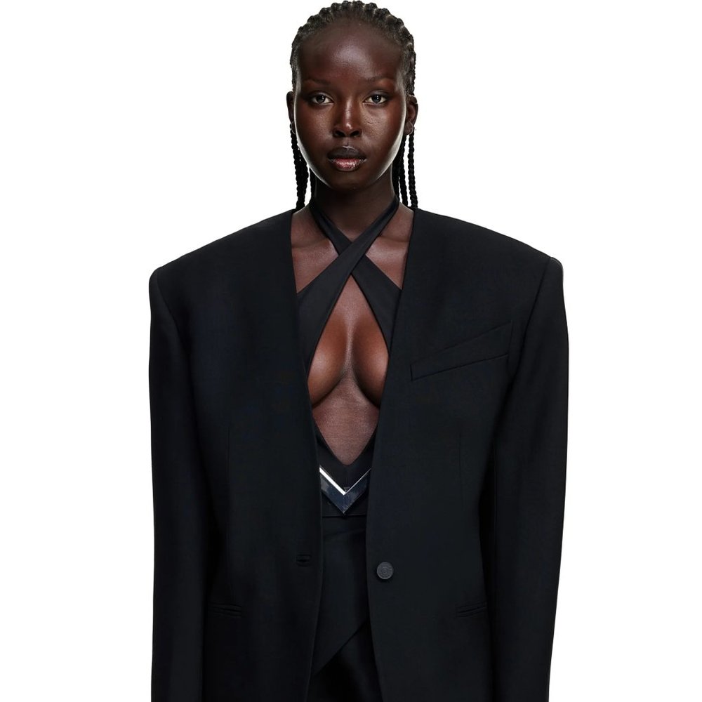 NWT Mugler H&M Oversized Wool Blazer SIZE S Limited Edition Sold Out